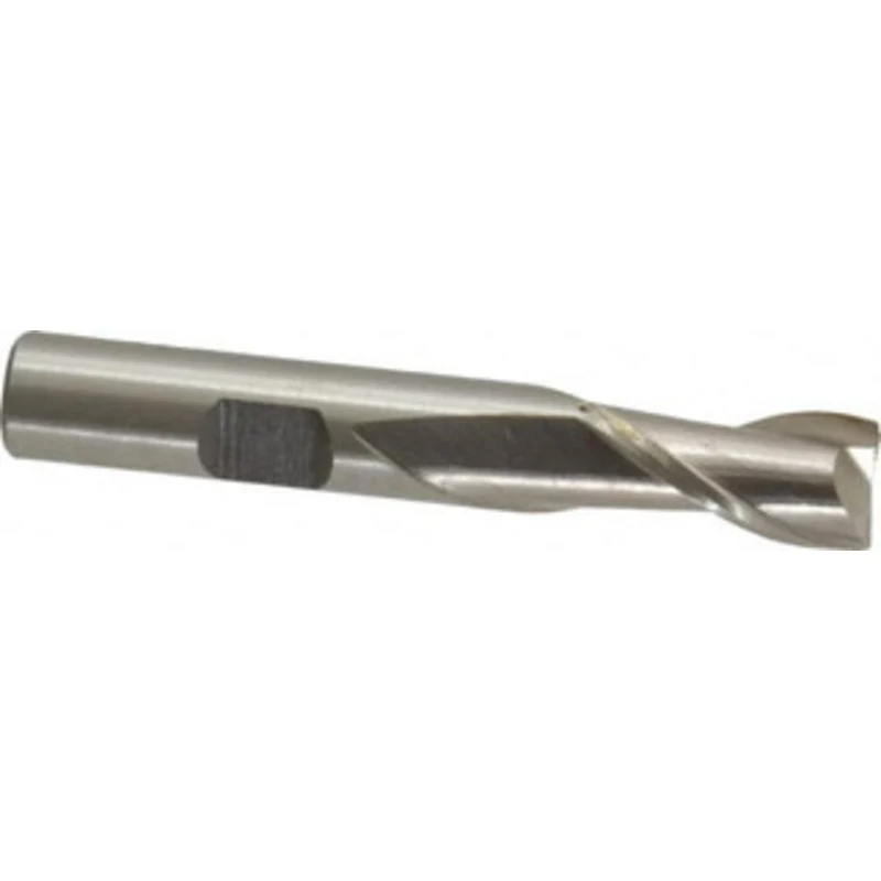 Value Collection 10mm, 13/16 LOC, 3/8 Shank Diam, 2-1/2 OAL, 2 Flute, Cobalt Square End Mill Single End, Uncoated, Sp...